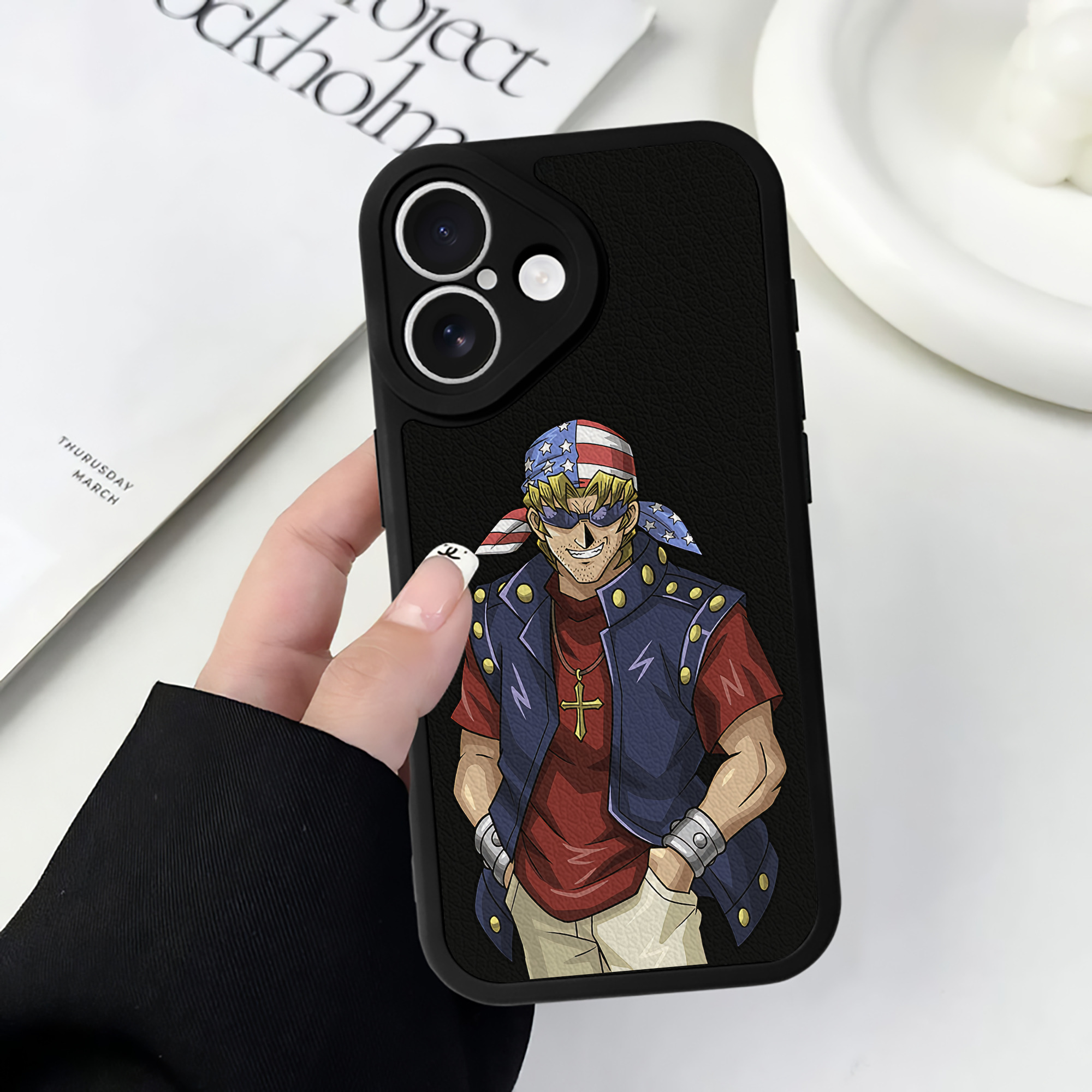 遊☆戯☆王 Yu-Gi-Oh! 【iPhone 16シリーズ対応】シリコンスマホケース（レザー調） 材質：シリコン